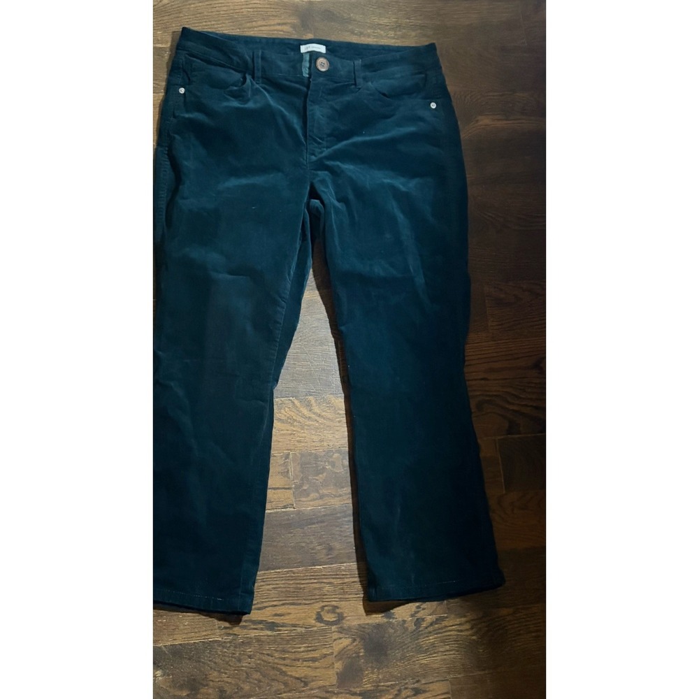 j jill corduroy pants blue 12 petite EUC